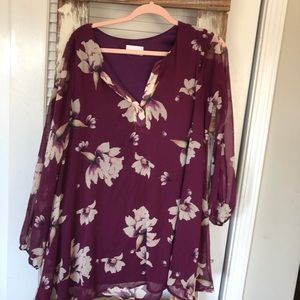 Purple flowey dress